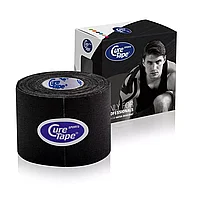 Кинезио тейп CureTape Sports Black, 5 см x 5 м