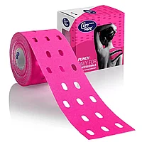 Панч тейп кинезио CureTape Punch Pink перфорированный, розовый