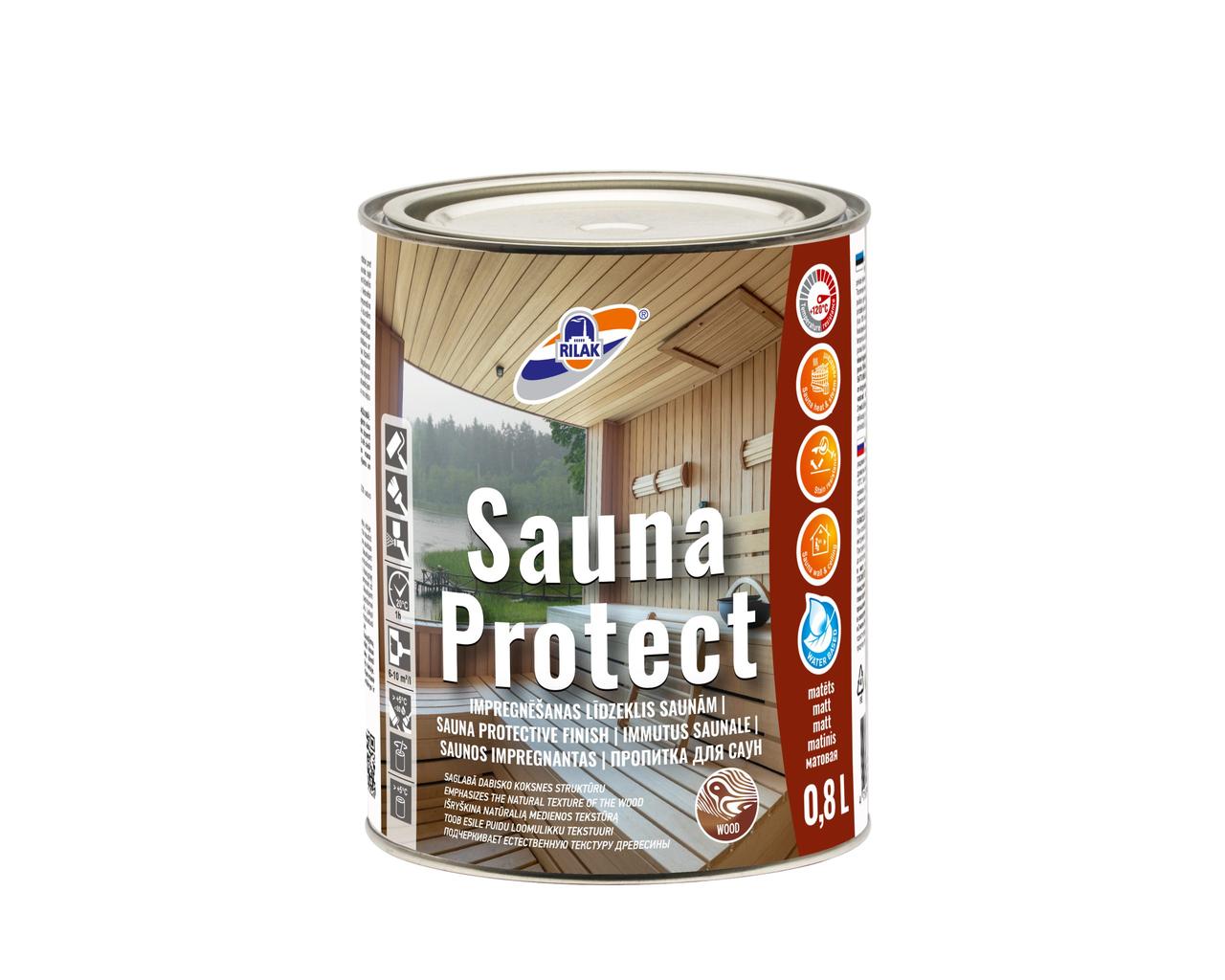 Пропитка SAUNA PROTECT База 3 для бани и сауны, (0,8 л), (0,84 кг) - фото 1 - id-p211715478