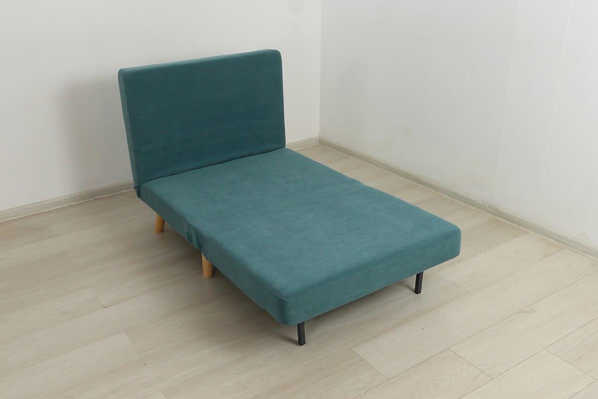 Кресло-кровать ЭЛЛИ 80, мятный Antonio mint / бук - фото 4 - id-p211716740