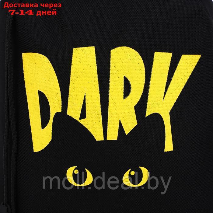 Рюкзак-торба Dark cat, 45*20*25, отдел на стяжке шнурком, желтый/черный - фото 3 - id-p211705672