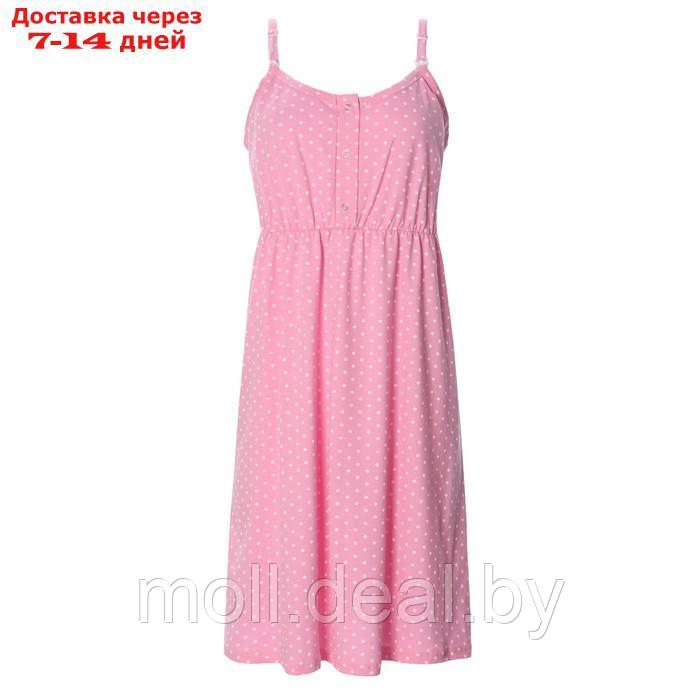 Ночная сорочка женская, цвет розовый, размер 54 - фото 5 - id-p211706718