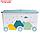 Ящик для игрушек на колесах "Горы", с декором, 685 × 395 × 385 мм, цвет светло-голубой, фото 3