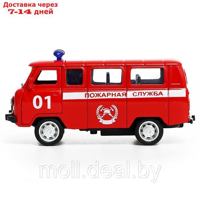 Машина металлическая "УАЗ 3962. Пожарная служба", инерция, 1:43 - фото 2 - id-p211706797