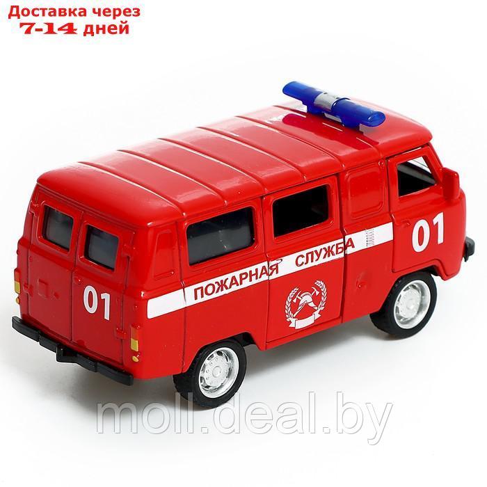 Машина металлическая "УАЗ 3962. Пожарная служба", инерция, 1:43 - фото 3 - id-p211706797