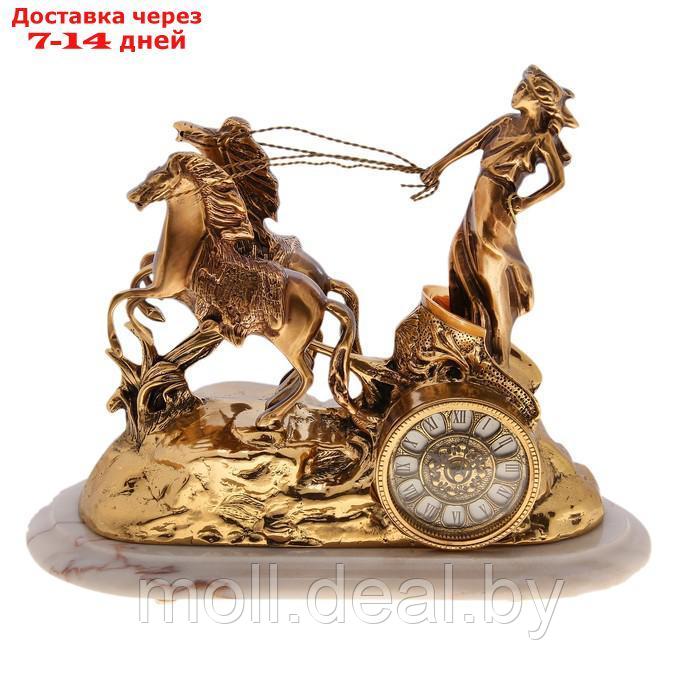 Часы настольные "Богиня зари", 15 × 23 × 37 см