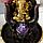 Фонтан настольный от сети, подсветка "Золотой Ганеша в ладонях" 21х21х28 см, фото 5