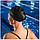 Шапочка для плавания взрослая, массажная, силиконовая, обхват 54-60 см, цвет черный, фото 4