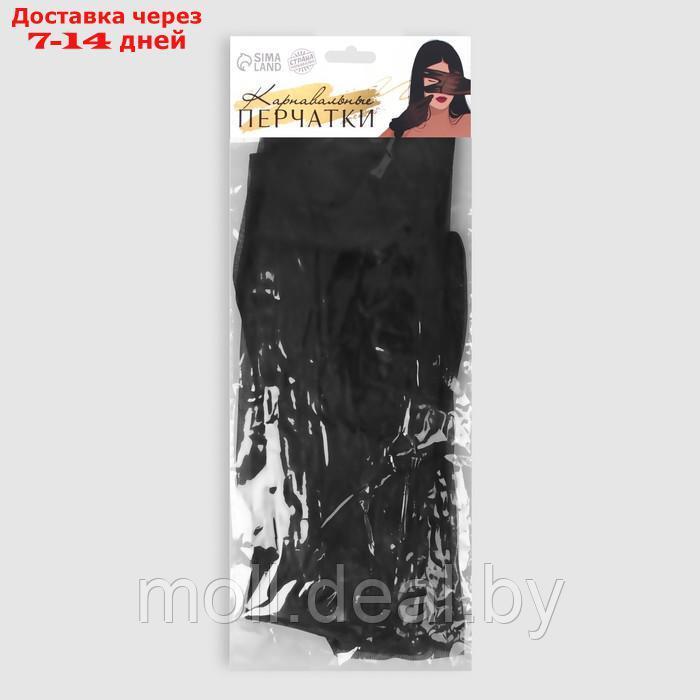 Карнавальные перчатки, цвет черный, длинные - фото 4 - id-p211701250