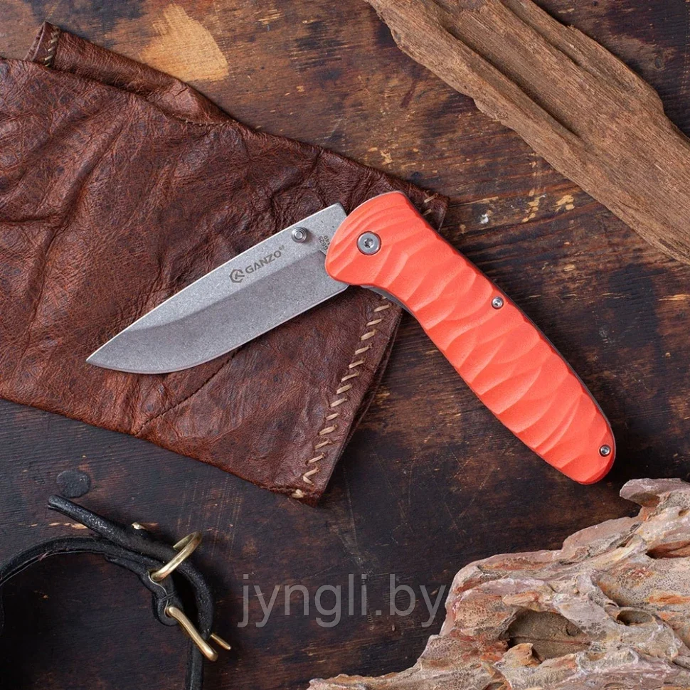 Нож складной Ganzo G6252-OR, оранжевый - фото 6 - id-p211716852
