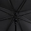 Зонт - трость полуавтоматический «Кант», 8 спиц, R = 51 см, цвет чёрный/жёлтый 7635232, фото 3