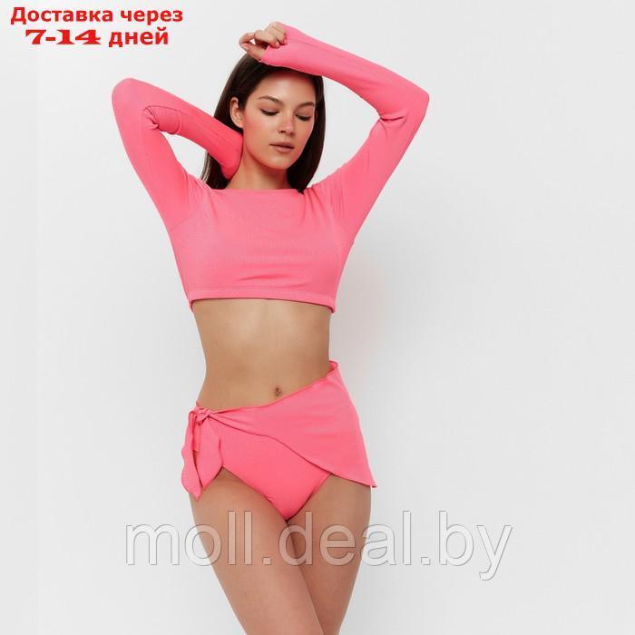 Купальник женский раздельный MINAKU с косынкой цвет розовый, размер 44 - фото 7 - id-p211701613