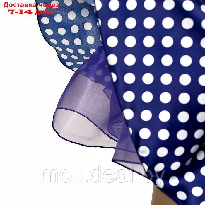 Карнавальный костюм "Стиляги5"платье синее в белый горох,повязка р-р 34 рост134 - фото 2 - id-p211705393