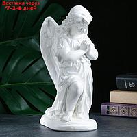 Фигура "Ангел молящийся" перламутр, 25х15х12см