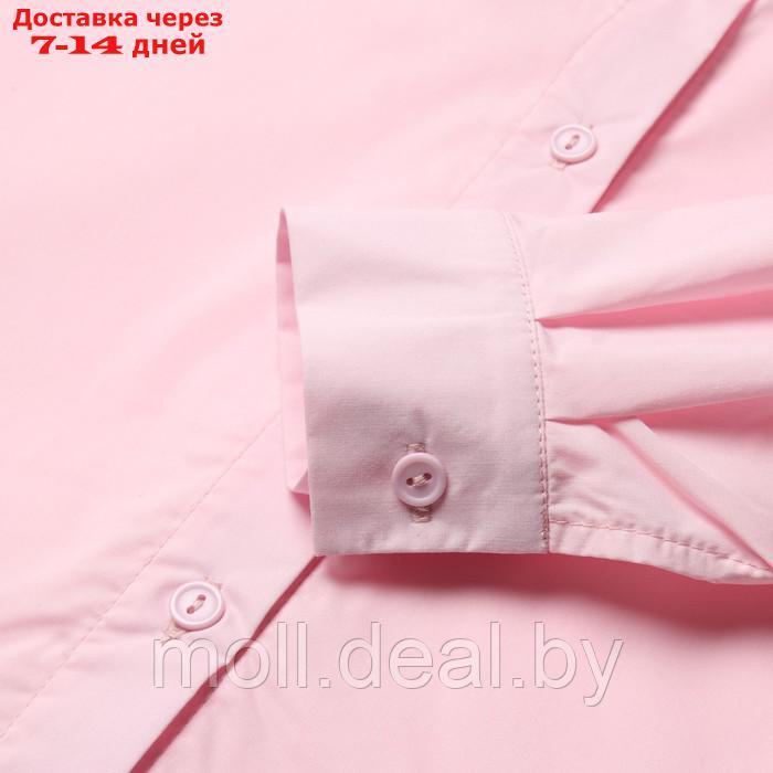 Рубашка для девочки MINAKU цвет розовый, рост 122 см - фото 10 - id-p211706539