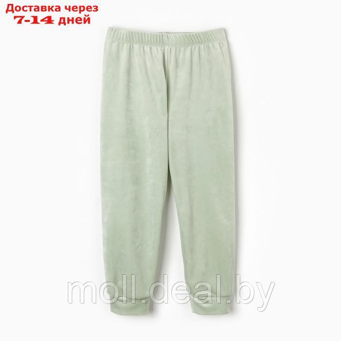 Комплект для девочек спортивный (джемпер, брюки), цвет мятный, рост 116 см - фото 3 - id-p211706578
