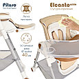 Стульчик для кормления PITUSO ELCANTO DELUX Beige/Бежевый ECO-кожа S501W, фото 10