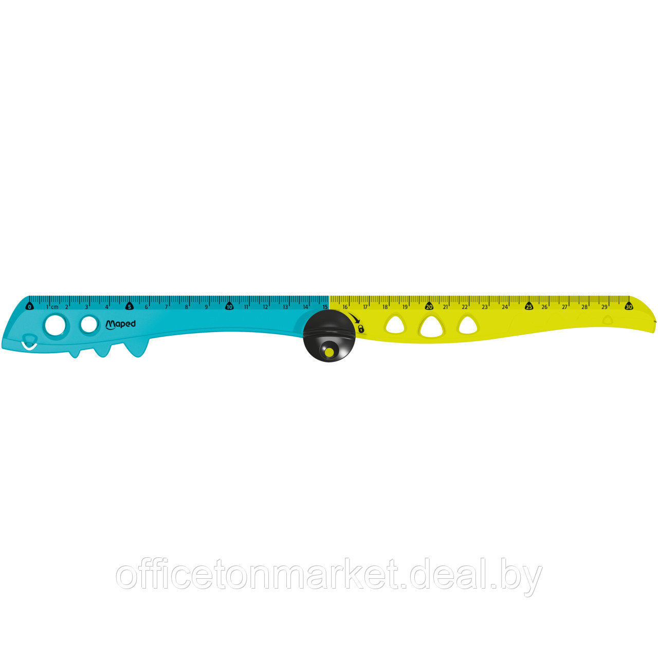 Линейка Maped "Croc Croc" складная, 30 см, желтый, голубой, блистер - фото 3 - id-p211717801