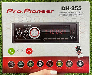 Автомагнитола Pro.Pioneer DH-255 (Bluetooth, USB, micro, AUX, FM, пульт)