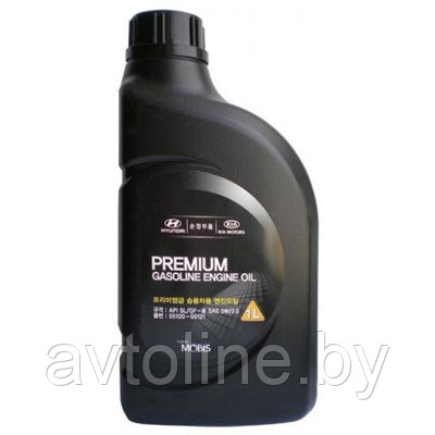 Масло моторное HYUNDAI/KIA 5W20 PREMIUM GASOLINE SL/GF-3 (полусинтетика, 1л) 05100-00121