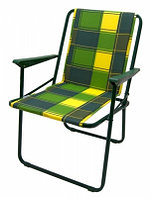Кресло складное "Фольварк" жесткий ОЛЬСА (Максимальная нагрузка - 110 кг, натяжная ткань без поролона)