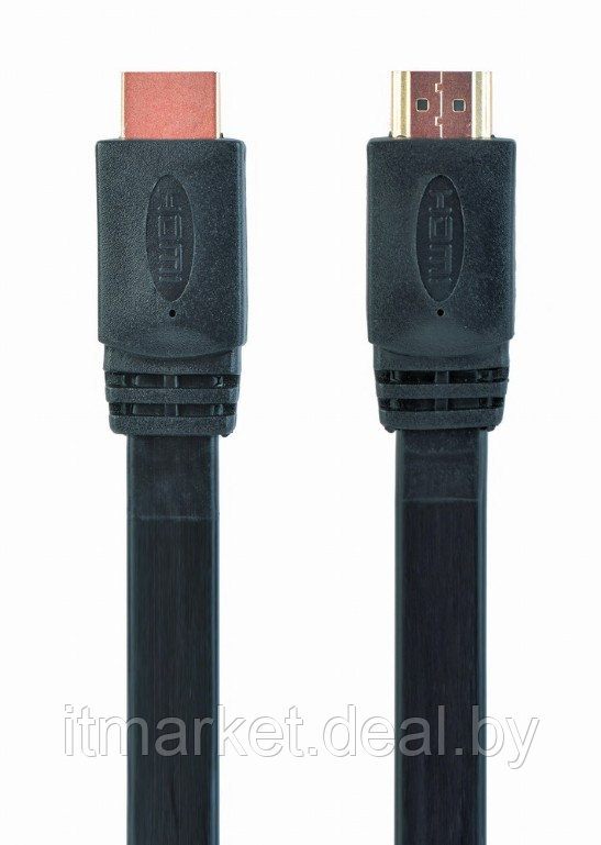 Кабель Cablexpert CC-HDMI4F-1M (HDMI - HDMI) v2.0 Flat, 1м - фото 1 - id-p208979166