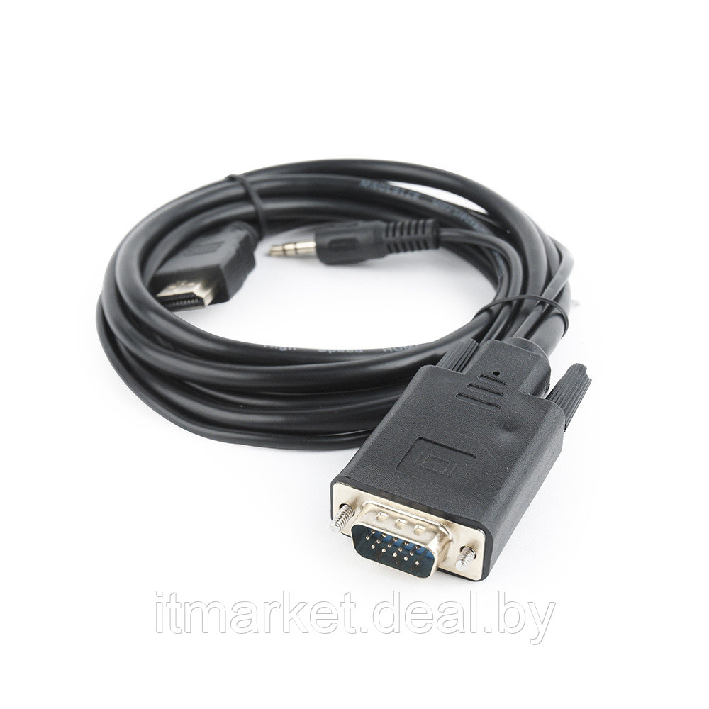 Кабель-переходник Gembird A-HDMI-VGA-03-10 (HDMI to VGA+3.5audio) 3m - фото 3 - id-p208973738