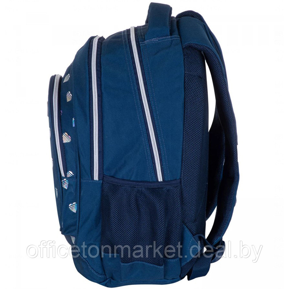 Рюкзак молодежный "Splash hearts", темно-синий - фото 2 - id-p211476664