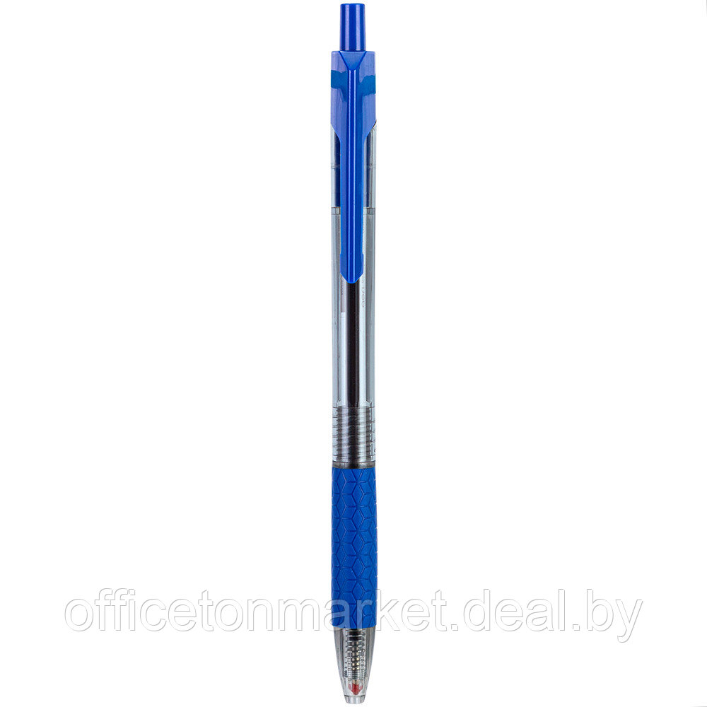 Ручка шариковая автоматическая "Arrow", 0.7 мм, прозрачный, синий, стерж. синий - фото 2 - id-p211716377