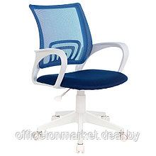 Кресло Бюрократ "CH-W695NLT", сетка, ткань, пластик, темно-синий