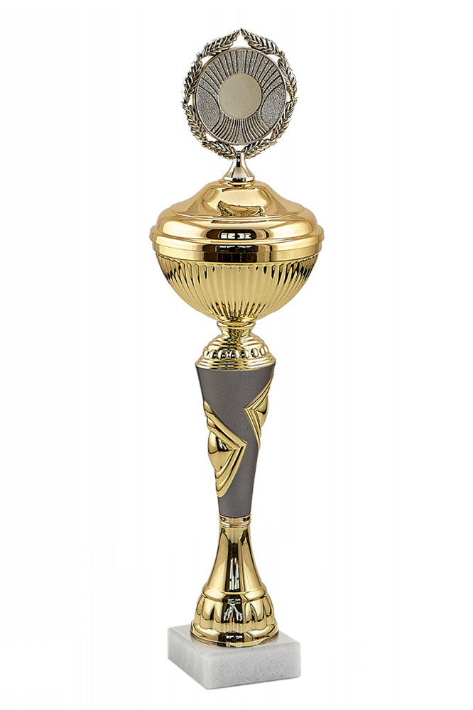 Кубок "Палладий" с крышкой на мраморной подставке , высота 39 см, чаша 10 см арт. 004-270-100 КЗ100 - фото 1 - id-p211719998