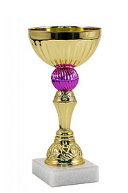 Кубок "Сиреневый" на мраморной подставке , высота 17 см, чаша 8 см    арт. 005-170-80