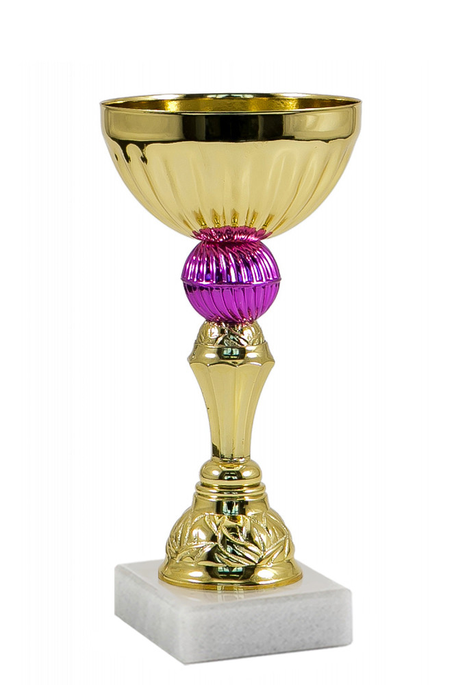 Кубок "Сиреневый" на мраморной подставке , высота 17 см, чаша 8 см арт. 005-170-80 - фото 1 - id-p211720004