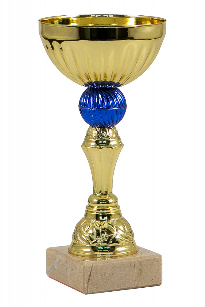 Кубок "Ультрамариновый" на мраморной подставке , высота 17 см, чаша 8 см арт. 006-170-80
