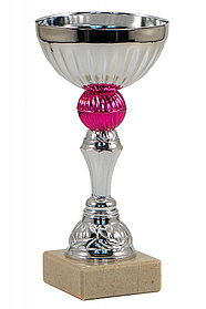 Кубок "Малиновый" на мраморной подставке , высота 17 см, чаша 8 см арт. 008-170-80