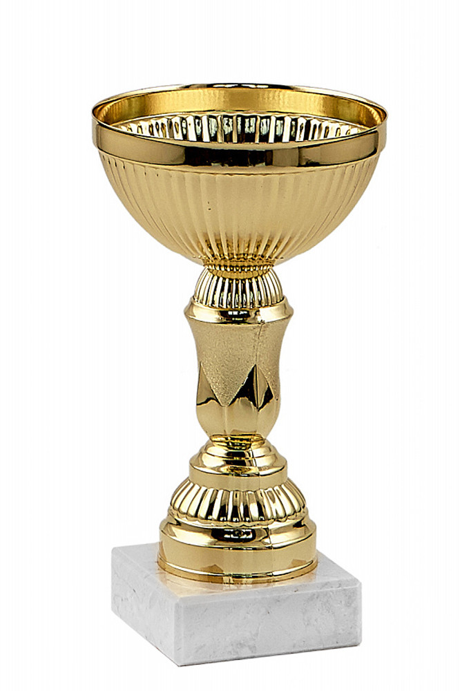 Кубок "Голд" на мраморной подставке , высота 15 см, чаша 8 см арт. 011-150-80