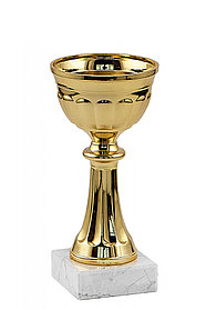 Кубок "Золотая чаша" на мраморной подставке , высота 15 см, чаша 7 см арт. 012-150-70