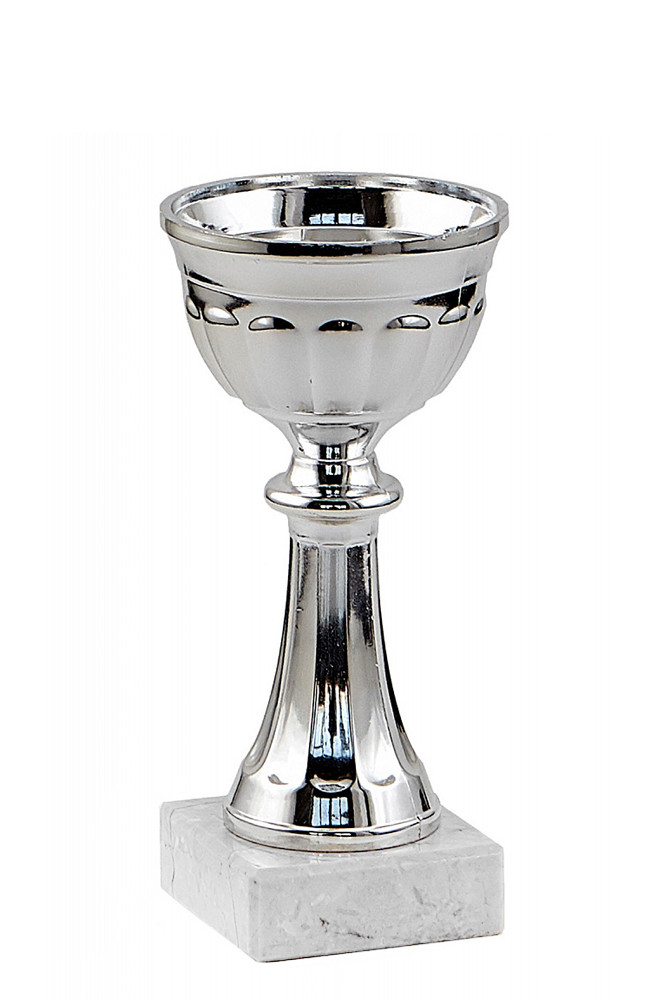 Кубок "Серебряная чаша" на мраморной подставке , высота 15 см, чаша 7 см арт. 013-150-70