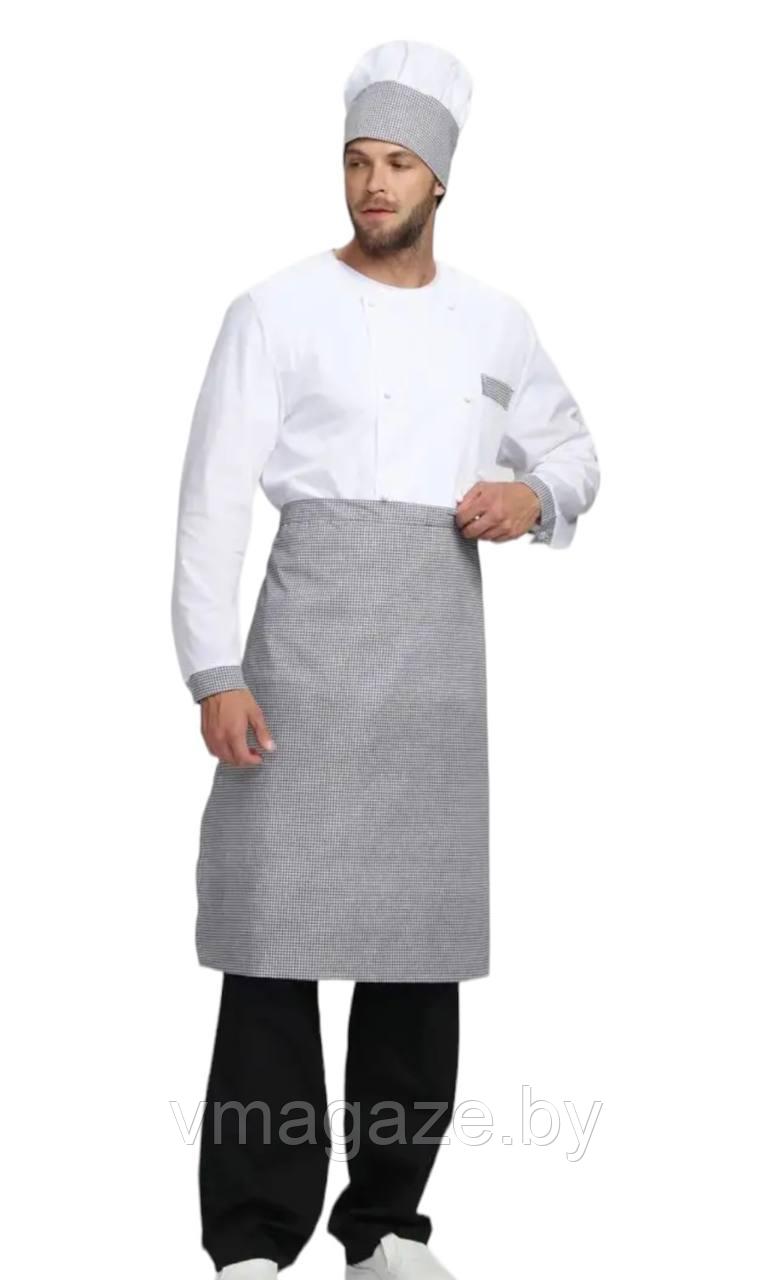 Комплект шеф-повара, унисекс (цвет бело-черный) - фото 2 - id-p211720822