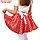 Карнавальный набор"Стиляги3"юбка красная с белыми сердцами,пояс,повязка,рост134-140, фото 2