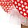 Карнавальный набор"Стиляги3"юбка красная с белыми сердцами,пояс,повязка,рост134-140, фото 3