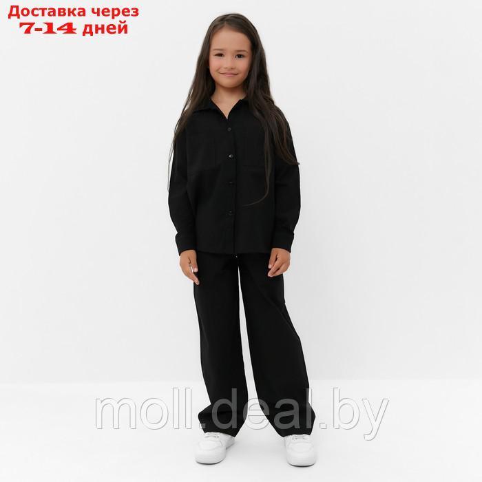 Костюм (рубашка и брюки) детский KAFTAN "Лен", р.30 (98-104 см) черный - фото 8 - id-p211706336