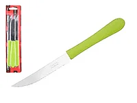 Набор ножей для стейка, 3шт., серия NEW TROPICAL, зеленые, DI SOLLE (Длина: 194 мм, длина лезвия: 97 мм,