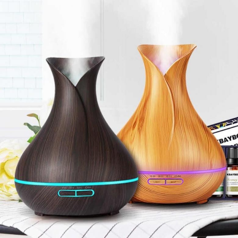 Увлажнитель воздуха, аромадиффузор Air Humidifier Aromatherapy Тюльпан (луковица), с пультом, 400ml, 220V - фото 2 - id-p181593057