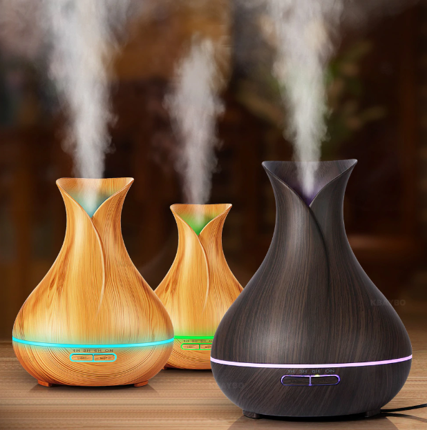 Увлажнитель воздуха, аромадиффузор Air Humidifier Aromatherapy Тюльпан (луковица), с пультом, 400ml, 220V - фото 7 - id-p181593057