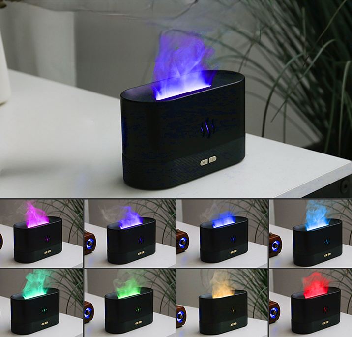 Аромадиффузор - ночник с эффектом пламени Flame Humidifier SL-168 с пультом ДУ Белый Глянец/Цветное пламя - фото 7 - id-p200226146