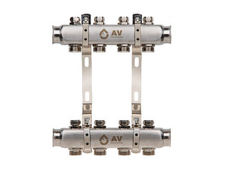 Коллекторная группа AVE162, 4 вых. AV Engineering (PRO серия Для отопления (радиаторы))