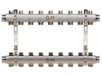 Коллекторная группа AVE162, 9 вых. AV Engineering (PRO серия Для отопления (радиаторы))