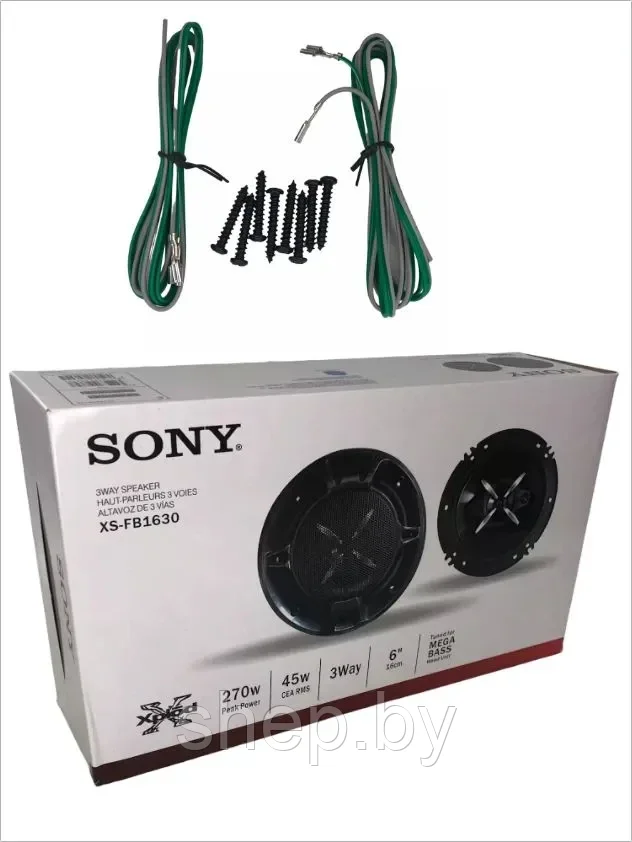 Автомобильные динамики Sony XS-FB1630 / 16 см / Коаксиальные колонки 6 дюйм. / Комплект 2 шт. - фото 4 - id-p211740446