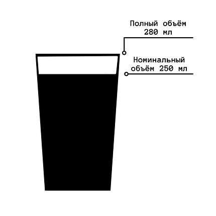 Стакан бумажный одноразовый Чёрный 250 мл (75шт.), фото 2